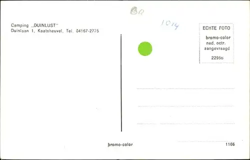 Ak Kaatsheuvel Nordbrabant, Camping Duinlust