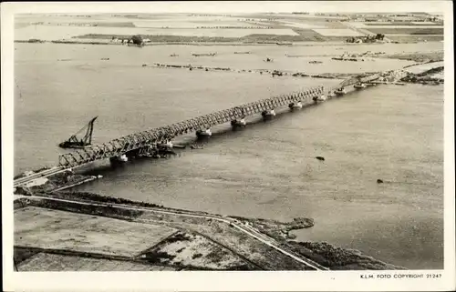 Ak Moerdijk Nordbrabant Niederlande, Herstelde verkeersbrug