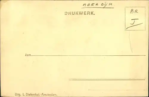 Ak Moerdijk Nordbrabant Niederlande, Teilansicht der Brücke