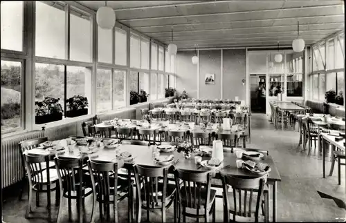 Ak Oosterhout Nordbrabant Niederlande, Schiedams Schoolbuitenhuis, Eet- en conversatiezaal