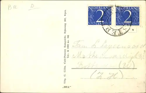 Ak Rijen Nordbrabant, Omgeving Café Pension Kampzicht