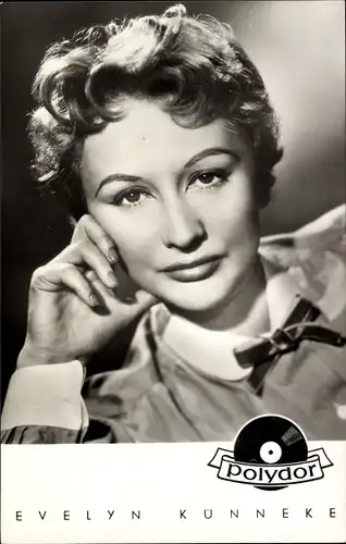 Ak Sängerin Evelyn Künneke, Portrait, polydor