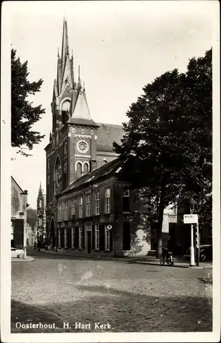 Ak Oosterhout Nordbrabant Niederlande, H. Hart. Kerk