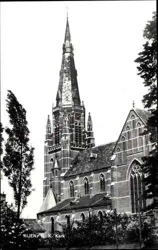 Ak Gilze en Rijen Nordbrabant, R. K. Kerk