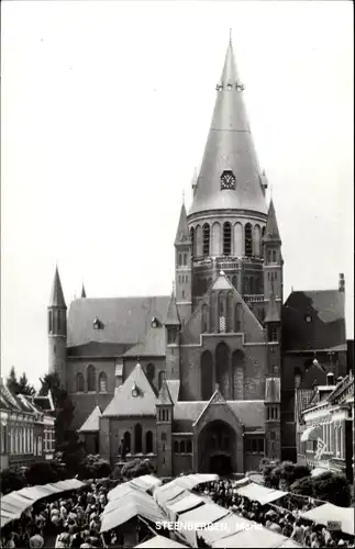 Ak Steenbergen Nordbrabant, Markt, St. Gummaruskerk