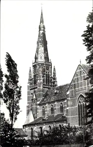 Ak Gilze en Rijen Nordbrabant, R. K. Kerk