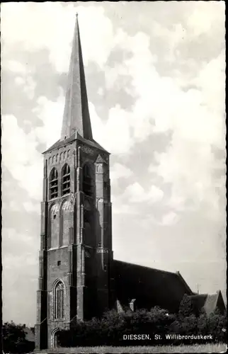 Ak Diessen Nordbrabant Niederlande, St. Willibrorduskerk