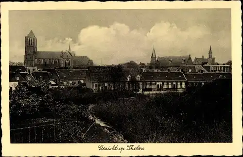 Ak Tholen Zeeland Niederlande, Teilansicht