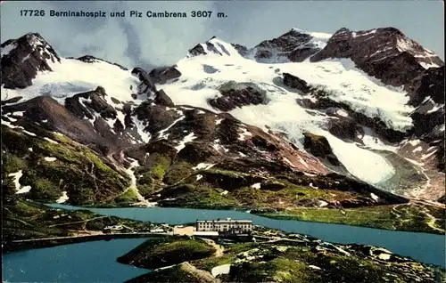Ak Berninahospiz und Piz Cambrena