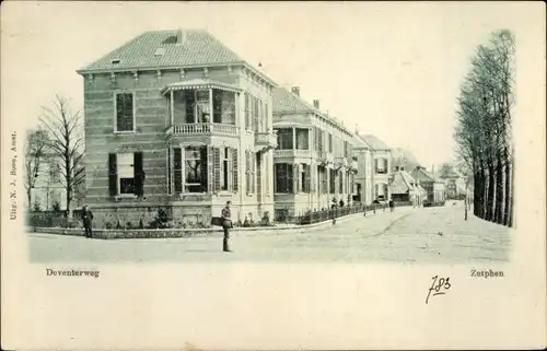 Ak Zutphen Gelderland, Deventerweg