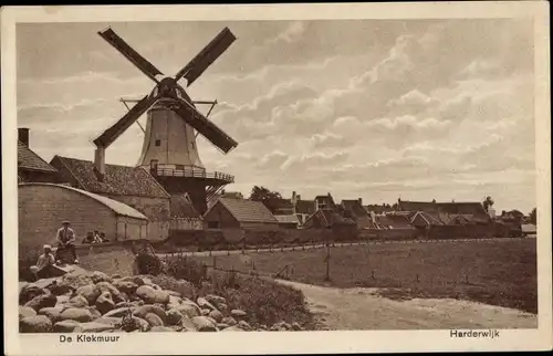 Ak Harderwyk Harderwijk Gelderland, Windmühle