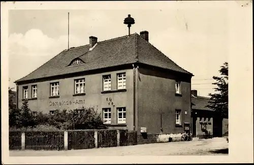 Ak Muldenstein an der Mulde Sachsen Anhalt, Gemeindeamt