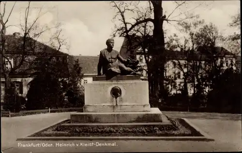 Ak Frankfurt an der Oder, Heinrich von Kleist Denkmal