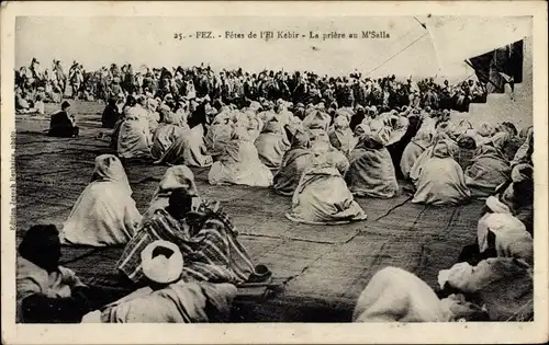 Ak Fès Fez Marokko, Fetes de l El Kebir, La priere au M Salla