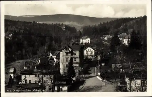 Ak Szklarska Poręba Schreiberhau Riesengebirge Schlesien, Wilhelmstraße, Villen