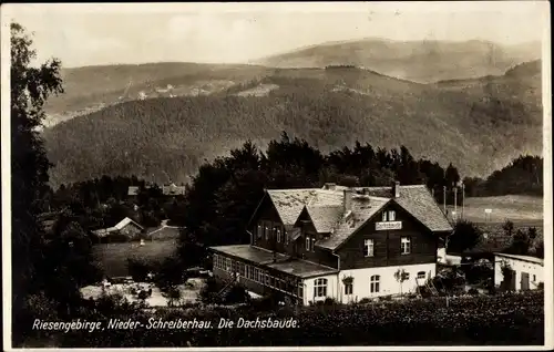 Ak Szklarska Poręba Nieder-Schreiberhau Riesengebirge Schlesien, Die Dachsbaude