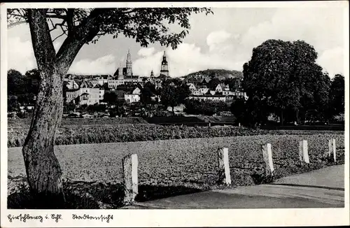 Ak Jelenia Góra Hirschberg Riesengebirge Schlesien, Stadtansicht