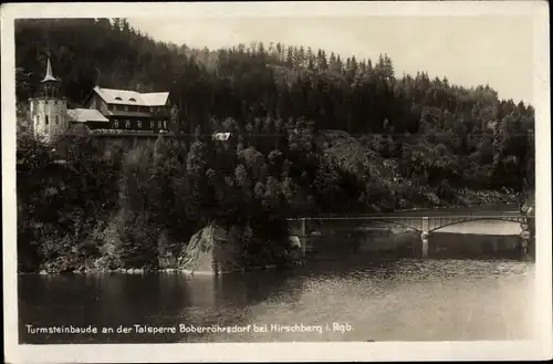 Ak Siedlęcin Boberröhrsdorf Riesengebirge Schlesien, Perła Zachodu, Turmsteinbaude