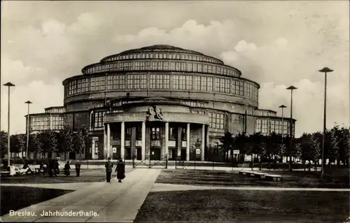 Ak Wrocław Breslau Schlesien, Jahrhunderthalle