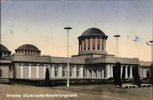 Ak Wrocław Breslau Schlesien, Historische Ausstellungshalle, Ausstellung 1913