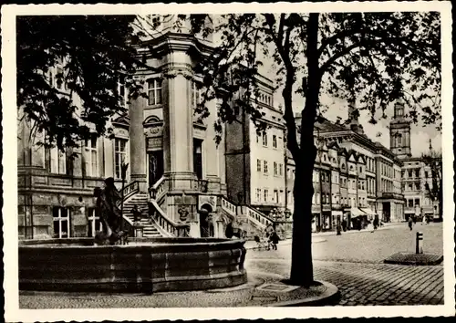 Ak Legnica Liegnitz Schlesien, Ring, altes Rathaus