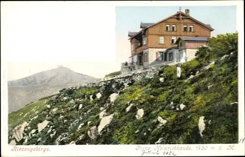 Ak Karpacz Krummhübel Riesengebirge Schlesien, Prinz Heinrich Baude