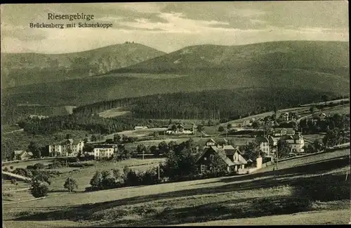 Ak Karpacz Górny Brückenberg Krummhübel Riesengebirge Schlesien, Schneekoppe