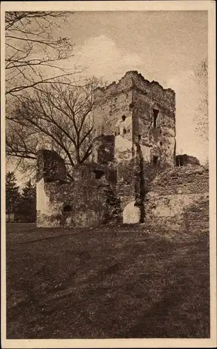 Ak Chudow Oberschlesien, Burgruine