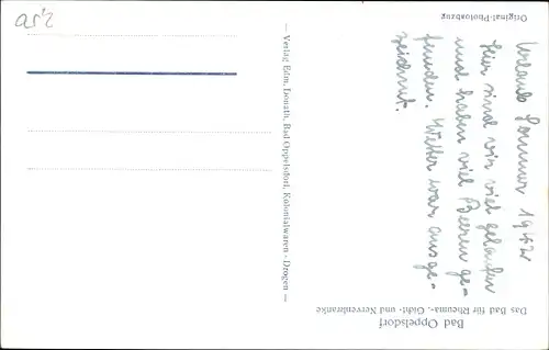 Ak Opolno Zdrój Bad Oppelsdorf Bogatynia Reichenau Schlesien, Totale mit Gickelsberg