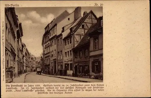 Ak Berlin Mitte, Altstadt, Petristraße