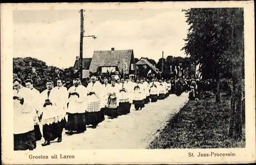 Ak Laren Nordholland Niederlande, St. Jans- Processie