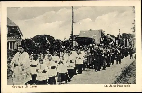 Ak Laren Nordholland Niederlande, St. Jans- Processie