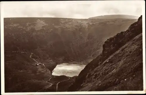 Ak Karpacz Krummhübel Riesengebirge Schlesien, Mały Staw, Kleiner Teich