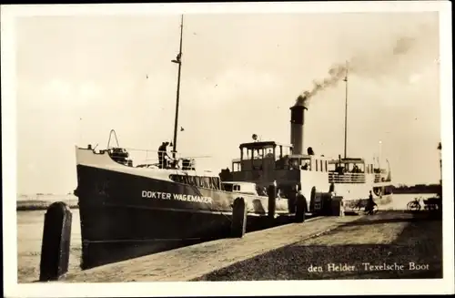 Ak Den Helder Nordholland Niederlande, Texelsche Boot Dokter Wagemaker