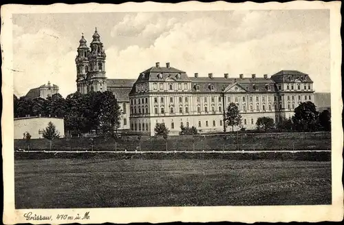 Ak Krzeszów Kamienna Góra Grüssau Schlesien, Kloster Abtei, Kirche