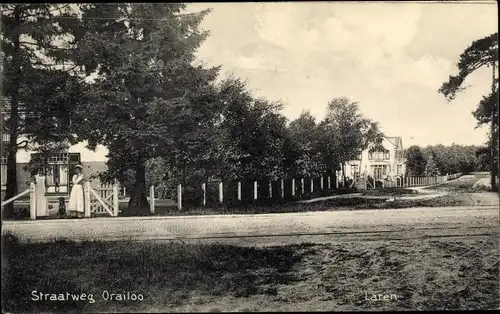 Ak Laren Nordholland Niederlande, Straatweg Orailoo