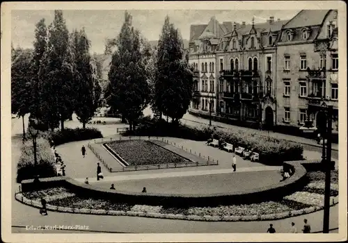 Ak Erfurt in Thüringen, Karl Marx Platz