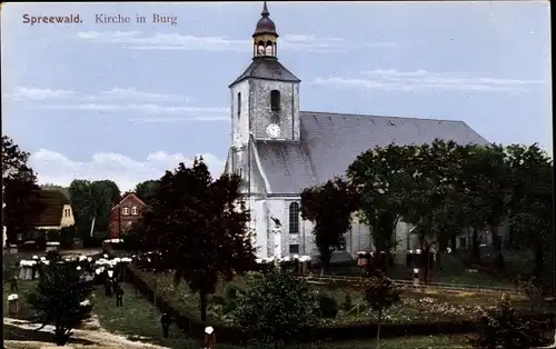 Ak Burg im Spreewald,  Kirche