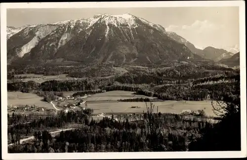 Ak Weißbach Bad Reichenhall in Oberbayern, Gasthaus Obermühle, Untersberg, Panorama