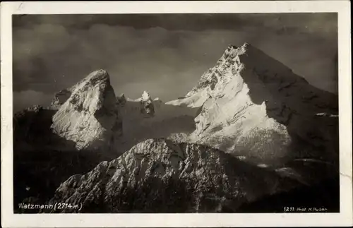 Ak Berchtesgaden in Oberbayern, Watzmann