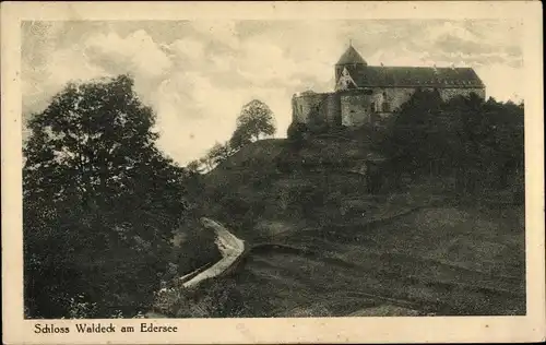 Ak Waldeck am Edersee Hessen, Schloss