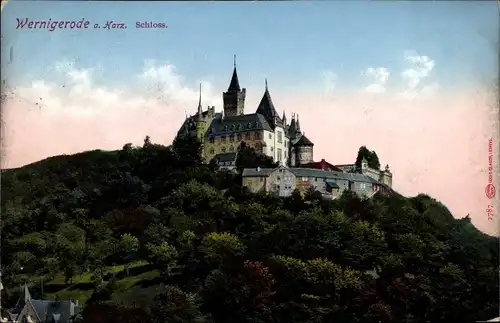 Ak Wernigerode am Harz, Schloss