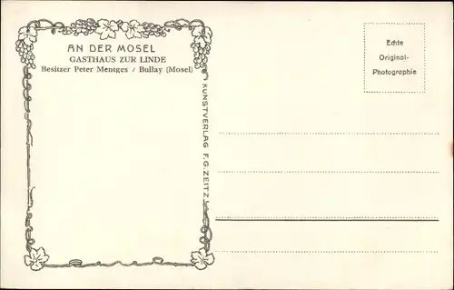 Ak Alf an der Mosel, Burg Arras, Panorama vom Ort, Weinberg