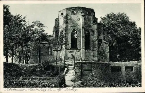 Ak Zell an der Mosel, Marienburg, Klosterruine
