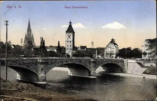 Ak Ulm an der Donau, Neue Donaubrücke