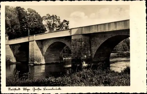 Ak Neustadt am Rübenberge, Große Leinebrücke