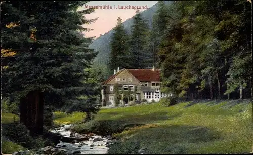 Ak Tabarz im Thüringer Wald, Massemühle im Lauchagrund