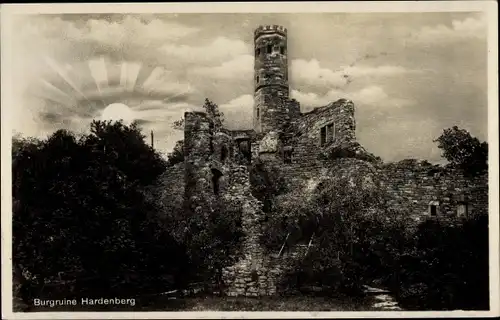 Ak Hardenberg Neviges Velbert Nordrhein Westfalen, Burgruine