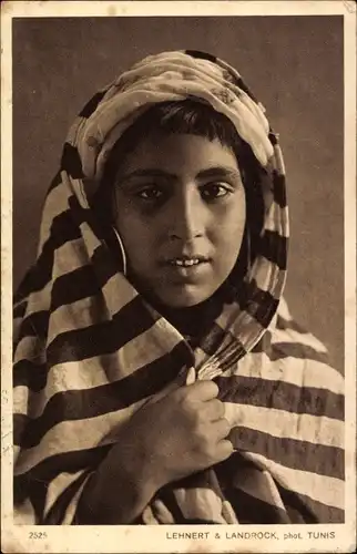 Ak Types d'Orient, Maghreb, Fillette arabe, junges Mädchen