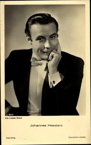 Ak Schauspieler Johannes Heesters, Ross A 3211 1, Portrait